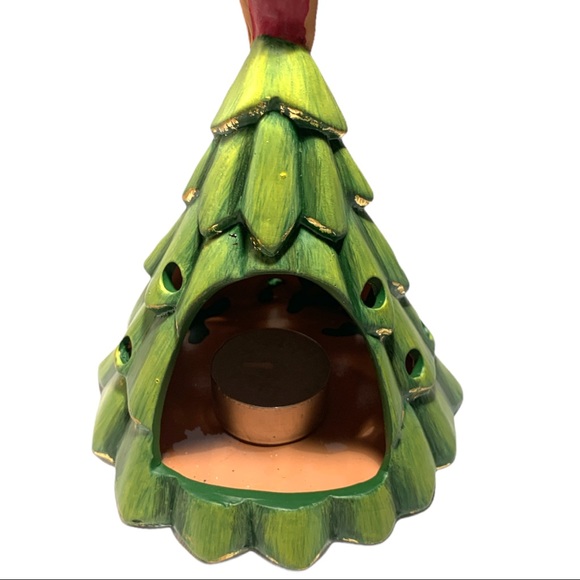 NWT Christmas Ceramic Candle Light Decoration Women in Dress Figurine Decor - Picture 5 of 8